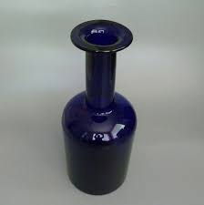 Holmegaard Gulvvase Blue, Otto Brauer Gulvase, Holmegaard Cased Glass Floor Vase,kastrup Holmegaard Cobalt Vase,midcentury Danish Art Glass - Etsy