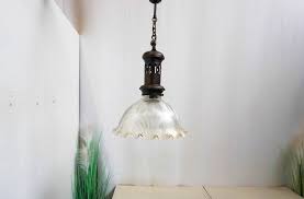 Large Art Deco, Holophane Glass, Ceiling, Pendant Lamp - Etsy