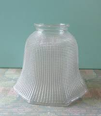 Vintage Small Glass Shade 4" Tall x 5" Bottom Opening x 2-1 ...