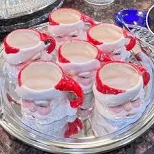 Set of 6 Vintage Santa Face Mugs -ceramic Christmas Cocoa ...