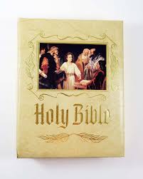 1988 HOLY BIBLE - KJV ~ Master Reference Edition ~ New Old Stock W Red Words of Christ, Gilt Gold Pages, Colorful Renaissance Artwork - Etsy