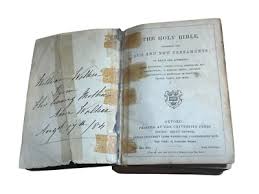 Antique Holy Bible (Oxford), Printed at the University Press, Leather | eBay