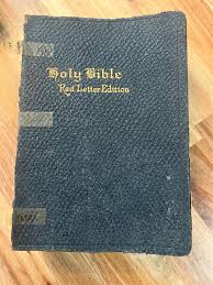 Vintage Holy Bible Red Letter Edition 1926 KJV Leather SS ...