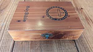Vintage Holy Bible Wooden Carrying Case Carpenters Union ...