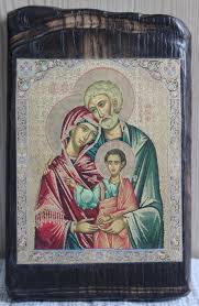 Handmade copy ancient ORTHODOX CHURCH ICON Holy Family Jesus ...