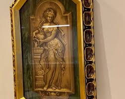 Vintage Plaque of Danaides Argos Water in Ornate Frame 19" by 11" - Etsy