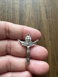 Cross Jesus Charms, Antique Tibetan Silver Cross Jesus Charm ...