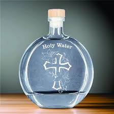 Personalized Elegant Lilly Cross Holy Water Etched Large 8.5 ...