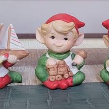 Homco Christmas Elves - Etsy