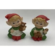 Homco | Holiday | Homco 5253 Pair Of Elves Great Condition Elf Figurines Christmas | Poshmark