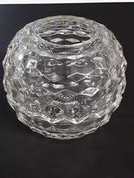 Homco Clear Glass Fairy Lamp Candle Round Votive Holder ...