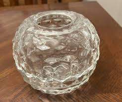 Vintage Homco Clear Glass Globe Fairy Lamp Light Candle ...