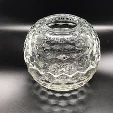 Home Interiors Homeco Clear Glass Round Cubist Fairy Tea ...