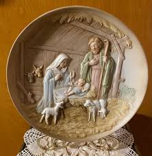 Vintage Homco Porcelain Nativity Plate - Etsy