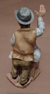 Vintage KIC Japan Porcelain Figurine ~ "News Man" KE3234 | eBay