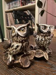 Homco Porcelain Owls - Etsy