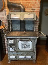 Antique Home Comfort wood burning cook stove Wrought Iron ...