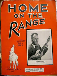 sheet music HOME ON THE RANGE 1935 Wendell Hall song lyrics ...