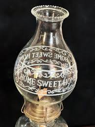 Vintage Glass Oil Lamp With Chimney. Rustic Home Decor. - Etsy