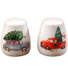 Winter Farmhouse Christmas Salt and Pepper Shakers 7PT1072 ...
