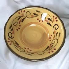 Italian Villa Ceramic Bowl Salad Soup Cereal Tuscan Rustic ...