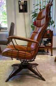 Homecrest Vintage Chair High Back Modern Patio Swivel ...