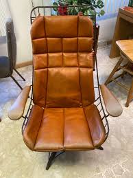 Orange Swivel Chair Antique Chairs for sale | eBay