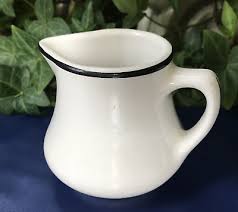 Vtg Individual Mini Creamer Cream Pitcher Homer Laughlin USA Off White 2 3/4" | eBay