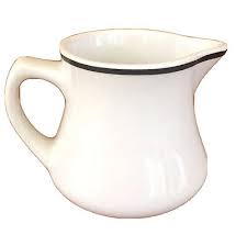 Homer Laughlin 1967 Best China CREAMER White Black Stripe Restaurant Ware | eBay