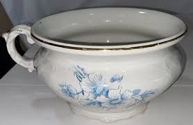 CHAMBERPOT - EAST LIVERPOOL OH Potters Co-op. Antique Floral ...