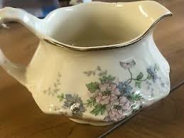 Vintage Homer Laughlin Creamer Pitcher F46N8 Pink / Blue ...
