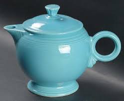 Fiesta Turquoise (Older) Large Tea Pot & Lid by Homer Laughlin | Replacements, Ltd.