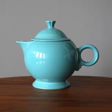 Vintage Fiesta Turquoise Teapot Fiestaware Art Deco Round Handle Teapot Excellent Condition 1980s Homer Laughlin - Etsy India