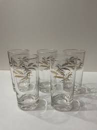 Homer Laughlin Golden Wheat Drinking Glasses (5) 12oz | eBay