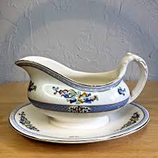 Vintage INDIAN TREE by Davison & Son GRAVY BOAT Porcelain MULTICOLOR England | eBay