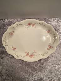 Homer Laughlin Hudson 11" Oval Platter - Roses | eBay
