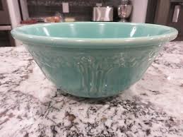 Vintage HOMER LAUGHLIN Pottery Mixing Bowl 9.5' Orange Tree ...