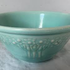 Homer Laughlin Apple Tree Green 6” AGED Mixing Bowl ...