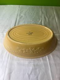 Vintage Homer Laughlin Oven Serve Yellow Floral Decorated Oval Serving Bowl - Etsy Israel