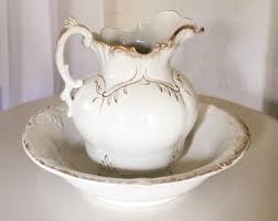 Porcelain Pitcher & Basin - Etsy
