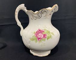 Antique Buffalo Pottery Cairo Pattern Porcelain Pitcher | eBay