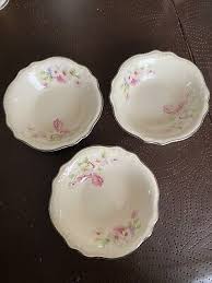 Vintage Floral Glass Bowls Set of 3 | eBay