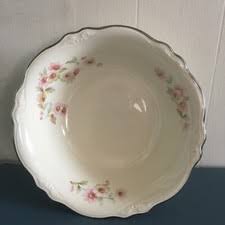 Homer Laughlin Virginia Rose VR128 Serving Bowl 9" USA Eggshell Fluffy Moss for sale online | eBay