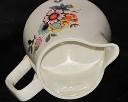 Retro New Zealand Porcelain Pottery Floral Milk Pitcher Jug - Etsy