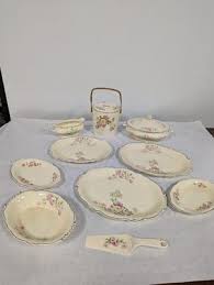 25 Pieces Of Homer Laughlin Virginia Rose Made In USA China | EstateSales.org