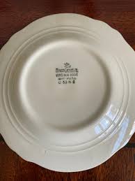 Homer Laughlin Virginia Rose Bread Plates 6" Silver Trim Set ...