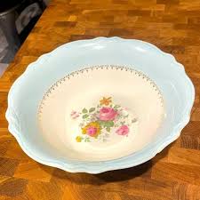 Homer Laughlin | Dining | Vintage Homer Laughlin Georgian Eggshell Chateau Blue Vegetable Bowl 95 | Poshmark