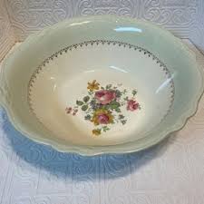 Green Homer Laughlin Virginia Rose Serving Bowl - Etsy