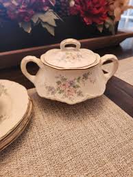 Vintage Homer Laughlin Ironstone Tea Pink Flower Creamer ...