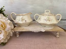 Homer Laughlin Antique Creamer & Sugar Set - Etsy